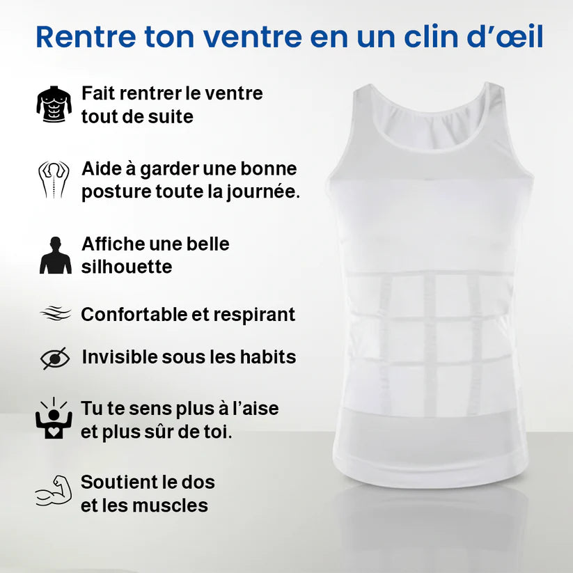 Slim ’N Lift – Maillot Gainant et Tonifiant pour Homme